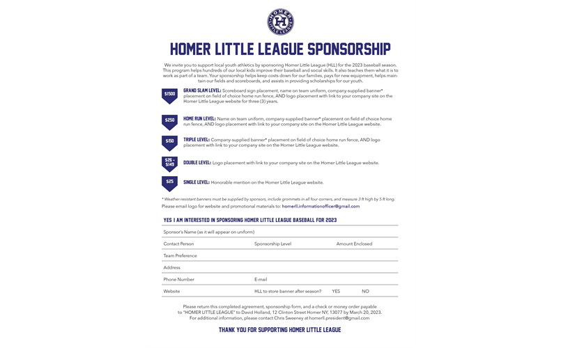Sponsorship Opportunities 