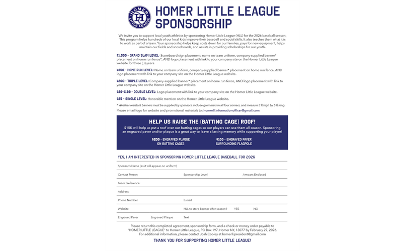 Sponsorship Opportunities